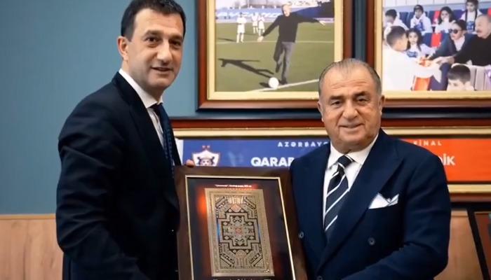 Azerbaycan'ın en köklü kulüplerinden Karabağ, Fatih Terim'i ağırladı! İmparator kendisine sosyal hesaplarından da teşekkür etti.