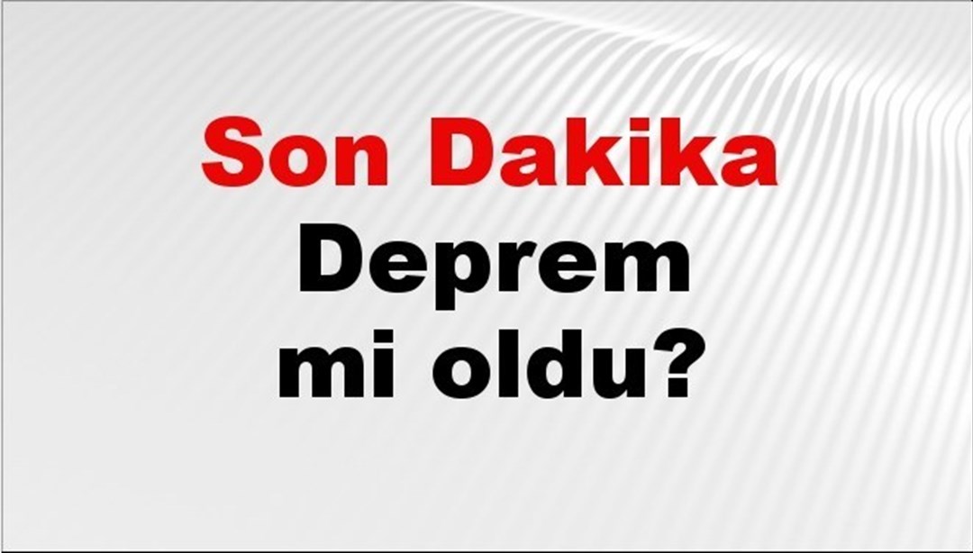 Son dakika Malatya'da deprem mi oldu? Az önce deprem Malatya'da nerede oldu? Malatya deprem Kandilli ve AFAD son depremler listesi 17 Nisan 2025 - Son Dakika Türkiye Haberleri